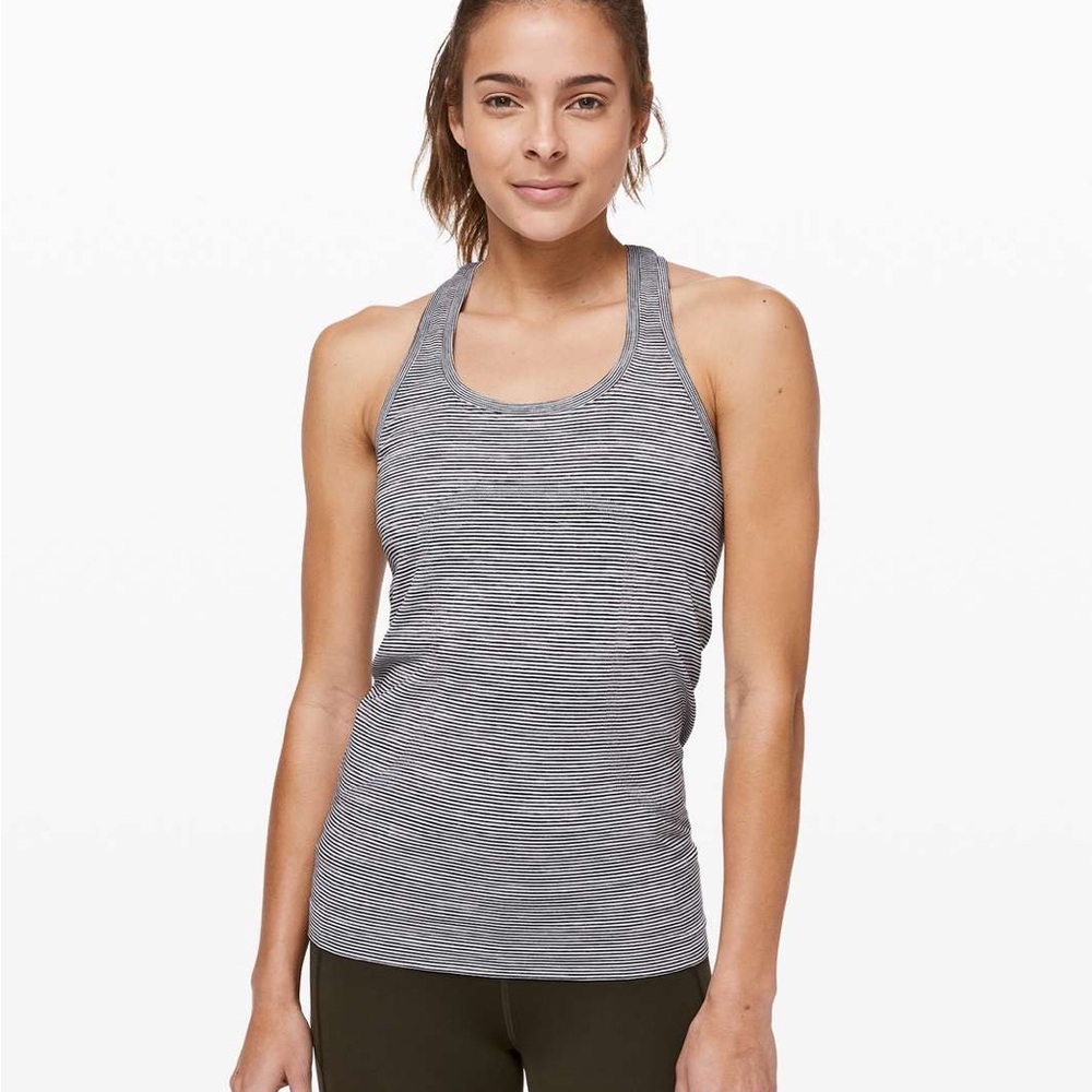 Lululemon Swiftly Tech Racerback Tank- White/White and Black